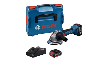 Picture of Akumulatora leņķa slīpmašīna Bosch GWS 18V-8 Professional; 125 mm; 18 V; 2x5,0 Ah akum. + L-Boxx 136
