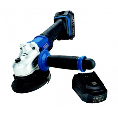 Picture of Akumulatora leņķa slīpmašīna Scheppach CAG115-20ProS; 20 V; 1x2,0 Ah akum.