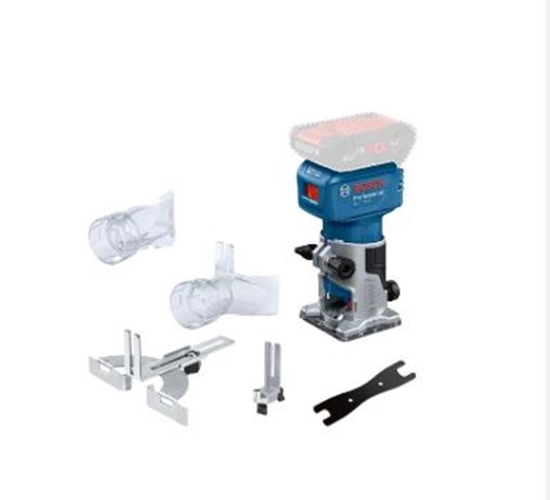 Picture of Akumulatora malu frēze Bosch GLF 18V-8 Professional; 18 V (bez akumulatora un lādētāja) + piederumi