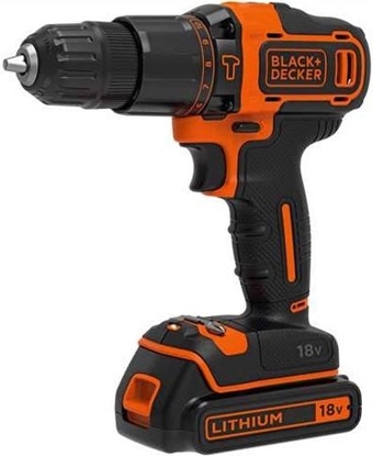 Изображение Akumulatora triecienurbjmašīna-skrūvgriezis Black&Decker BDCHD18-QW; 18 V; 1x1,5 Ah akum.