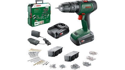 Picture of Akumulatora triecienurbjmašīna-skrūvgriezis Bosch Universal Impact 18V; 18 V; 2x1,5 Ah akum.; ar 241 piederumiem
