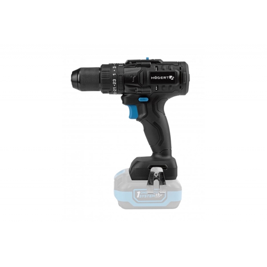 Изображение Akumulatora triecienurbjmašīna-skrūvgriezis Hogert HT2E224-0PD; 18 V (bez akumulatora un lādētāja)