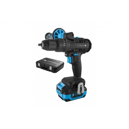 Изображение Akumulatora triecienurbjmašīna-skrūvgriezis Hogert HT2E247-B14PD; 18 V; 1x4,0 Ah akum.