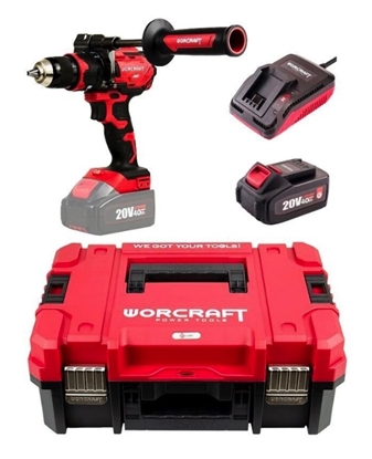 Picture of Akumulatora triecienurbjmašīna-skrūvgriezis Worcraft CHDS20LIBHX; 20 V; 1x4,0 Ah akum.