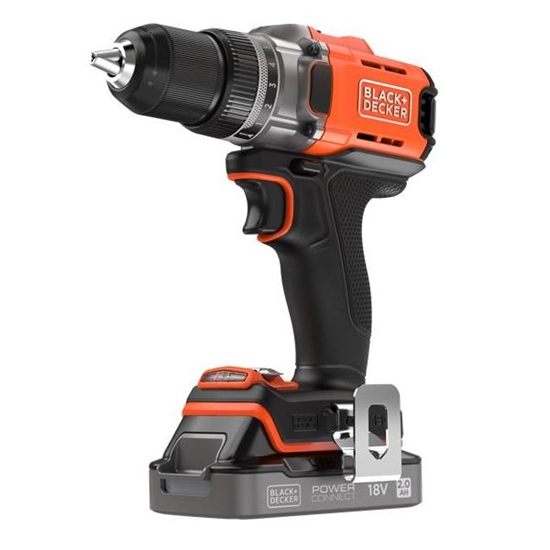 Picture of Akumulatora urbjmašīna-skrūvgriezis Black & Decker BCD382D1XC-QW; 18 V; 1x2,0 Ah akum.