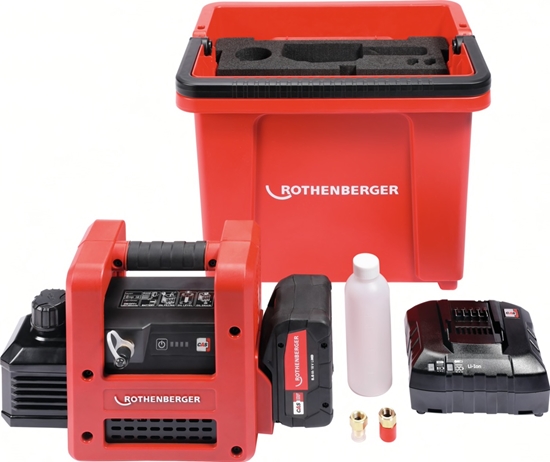 Picture of Akumulatora vakuuma putekļsūcējs Rothenberger ROAIRVAC R32 2.0 CL Set; 18 V; 1x8,0 Ah akum.