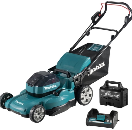 Picture of Akumulatora zāles pļāvējs Makita LM002JM101; 64 V; 1x4,0 Ah akum.