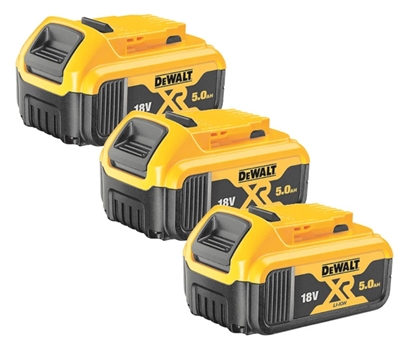 Picture of Akumulators DeWalt DCB184P3-XJ; 18 V; 5,0 Ah; Li-ion; 3 gab.