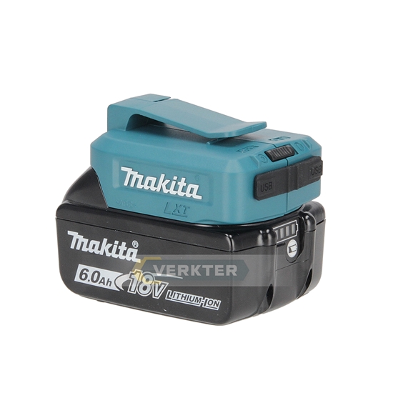 Picture of Akumulatoru adapteris Makita 18V -> USB (x2) Tālruņa akumulatoru uzlādēšanai