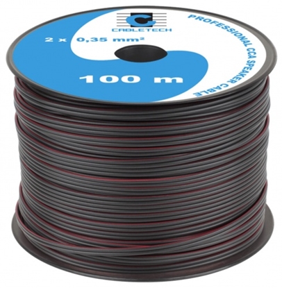 Изображение Akustiskais kabelis, CCA, 2x0.35 mm², 100 m