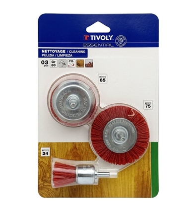 Picture of Apaļa neilona birste Tivoly XT20252580207; 24/65/75 mm; 3 gab.