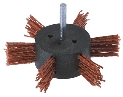 Picture of Apaļa neilona birste Wolfcraft 100x10 mm; HEX 1/4'' raupjš