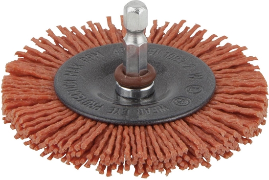Picture of Apaļa neilona birste Wolfcraft; 75x10 mm; HEX 1/4'' raupjš