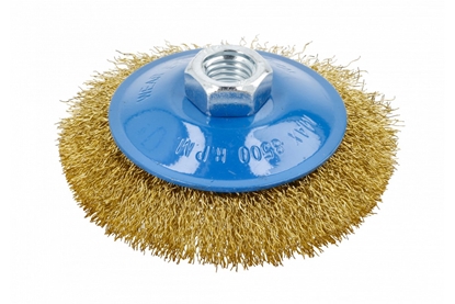 Изображение Apaļa stiepļu birste Hogert HT7D722; 100 mm; M14