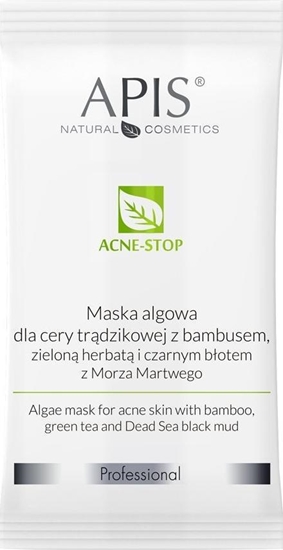 Picture of Apis APIS_Acne-Stop Algae Mask maska algowa dla cery trdzikowej z bambusem i zielon herbat 20g