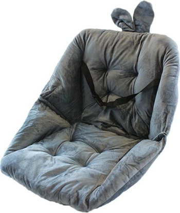 Picture of Apte GBOKA PODUSZKA z OPARCIEM na FOTEL 45x45cm ciemno szara AG690D