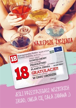 Изображение Armin Style Karnet Urodziny Osiemnastka Gift-M