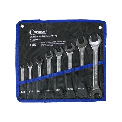 Изображение Atslēgu komplekts Condor Werkzeug C0025/8T; 6-22 mm; 8 gab.