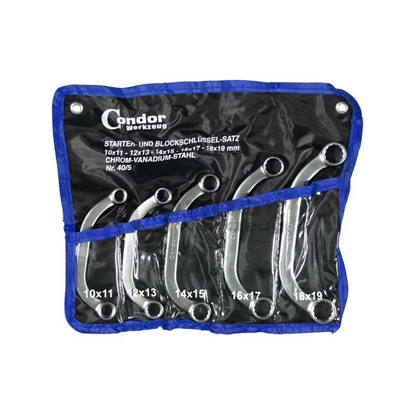 Изображение Atslēgu komplekts Condor Werkzeug C0040/5; 10-19 mm; 5 gab.