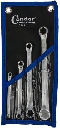 Изображение Atslēgu komplekts Condor Werkzeug C4401; E6-E24; 4 gab.