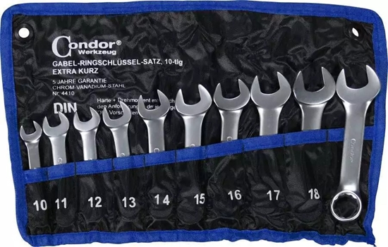 Picture of Atslēgu komplekts Condor Werkzeug C4410; 10-19 mm; 10 gab.