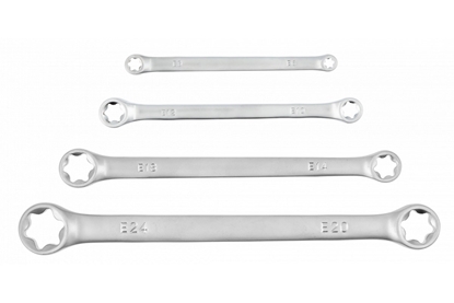 Изображение Atslēgu komplekts Hogert HT1W590; E6-E24; 4 gab.