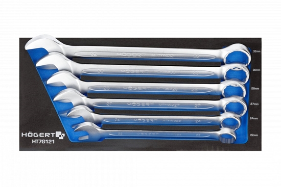 Изображение Atslēgu komplekts Hogert HT7G121; 22-32 mm; 6 gab.
