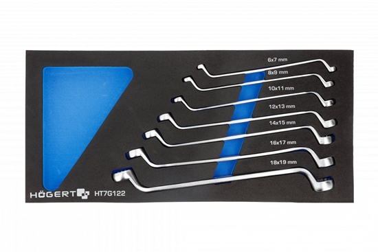 Изображение Atslēgu komplekts Hogert HT7G122; 6,0-19 mm; 7 gab.