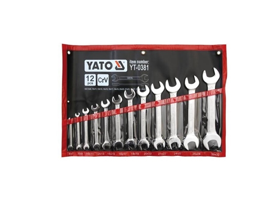 Изображение Atslēgu komplekts Yato YT-0381; 6-32 mm; 12 gab.