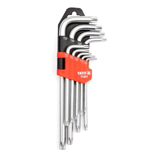Picture of Atslēgu komplekts Yato YT-0511; Torx; 9 gab.