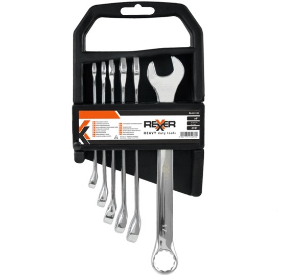 Picture of Atslēgu komplekts Rexxer RA-05-190; 8-17 mm; 6 gab.