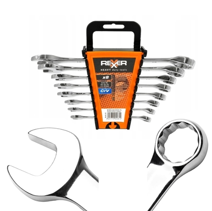 Picture of Atslēgu komplekts Rexxer RA-05-191; 8-19 mm; 8 gab.