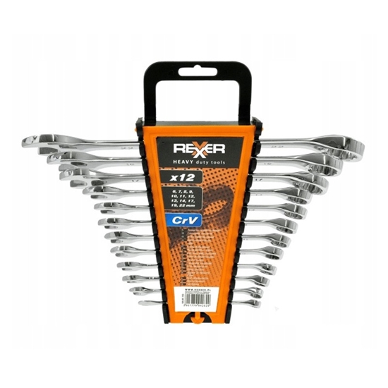 Picture of Atslēgu komplekts Rexxer RA-05-192; 6-22 mm; 12 gab.