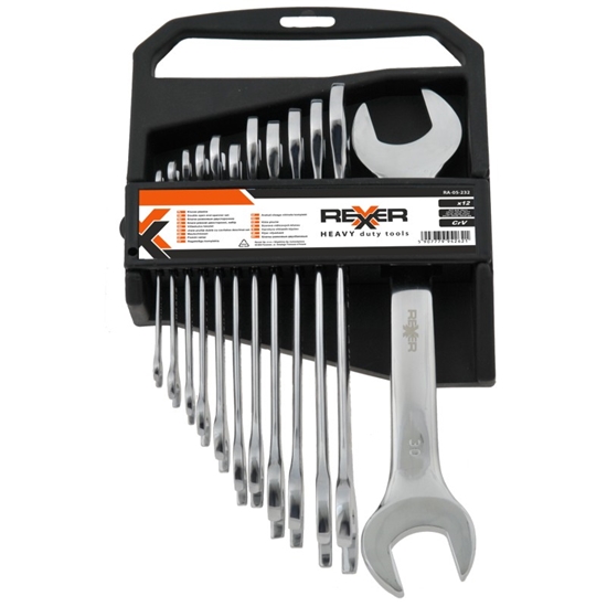 Изображение Atslēgu komplekts Rexxer RA-05-232; 6-32 mm; 12 gab.