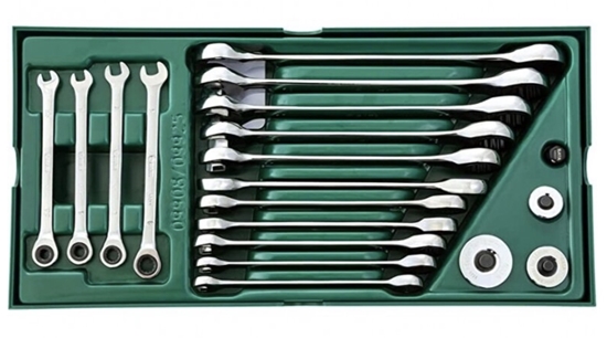 Изображение Atslēgu komplekts Sata S09908; 19 gab.