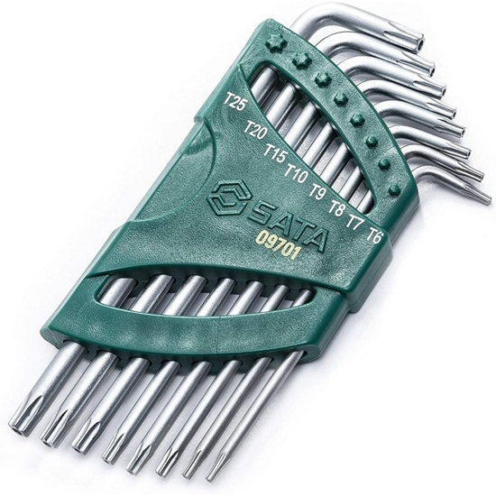 Изображение Atslēgu komplekts Sata ST09701; T6-T25; 8 gab.