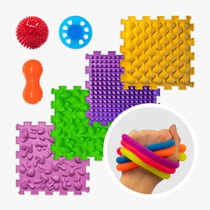 Picture of Attīstošs sensorais komplekts Taktilas pretstresa rotaļlietas