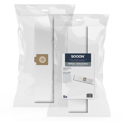 Picture of Auduma putekļu maisiņš SQOON 42118-5; Nilfisk/Electrolux E22 GD 930; 5 gab.