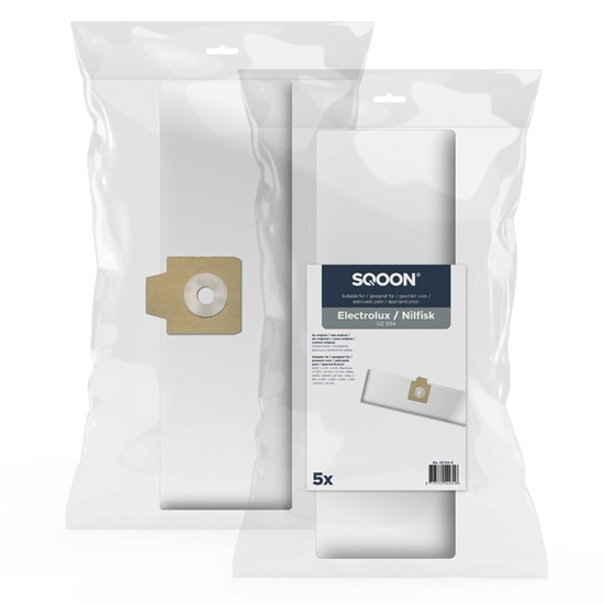 Picture of Auduma putekļu maisiņš SQOON 42120-5; Electrolux/Nilfisk UZ 934; 5 gab.