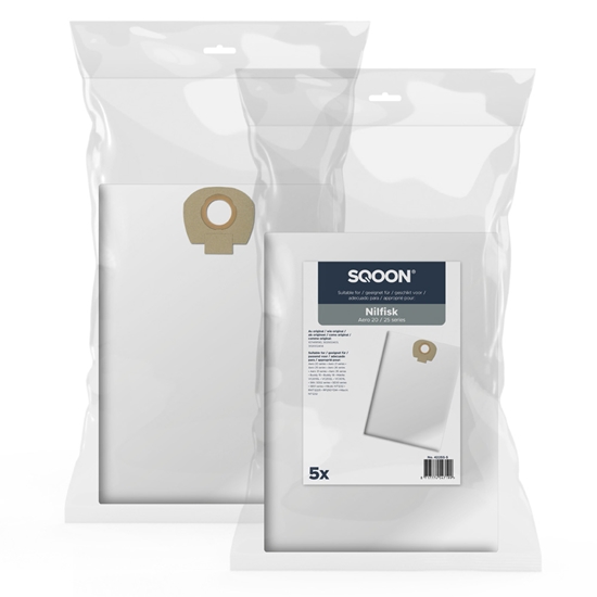Picture of Auduma putekļu maisiņš SQOON 42255-5; Nilfisk Alto/Wap/Kew Aero 20/25; 5 gab.