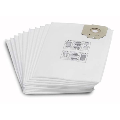 Изображение Auduma putekļu maiss putekļsūcējam Karcher CV 30/1; CV 38/1; CV 38/2; CV 48/2; CV 48/2; 10 gab.