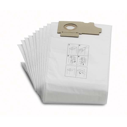 Изображение Auduma putekļu maiss putekļsūcējam Karcher CV 36/2; CV 46/2; CW 50; CW 100; 10 gab.