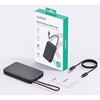 Picture of AUKEY PB-Y53P Spark Sling 10000 Compact Fast Charging Power Bank  USB-C Cable 22.5W Grey