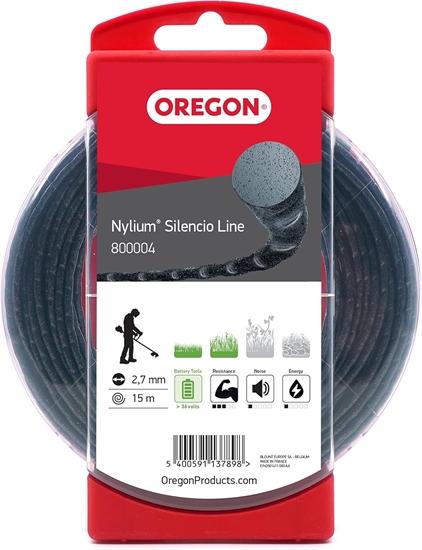 Изображение Aukla trimmerim Oregon Nylium Silencio 800004; 2,7 mm/15 m