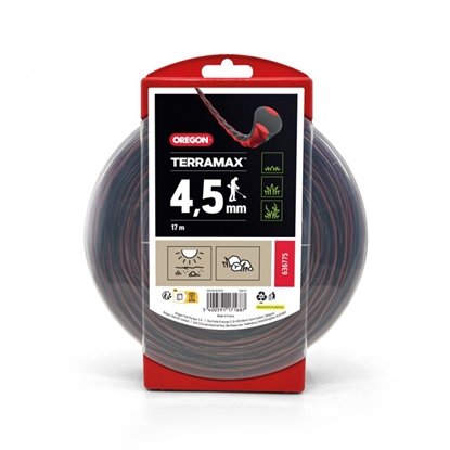 Attēls no Aukla trimmerim Oregon TerraMax 636775; 4,5 mm x 17 m