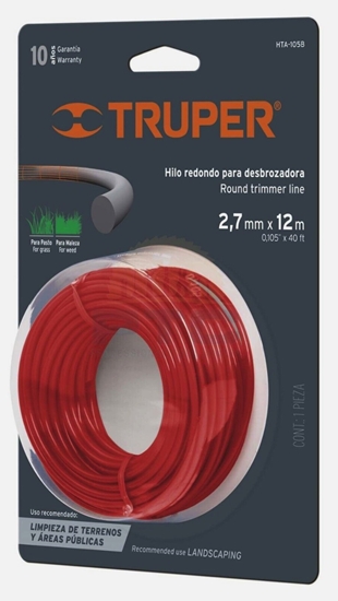 Изображение Aukla trimmerim Truper HTA-105B; 2,7 mm x 12 m