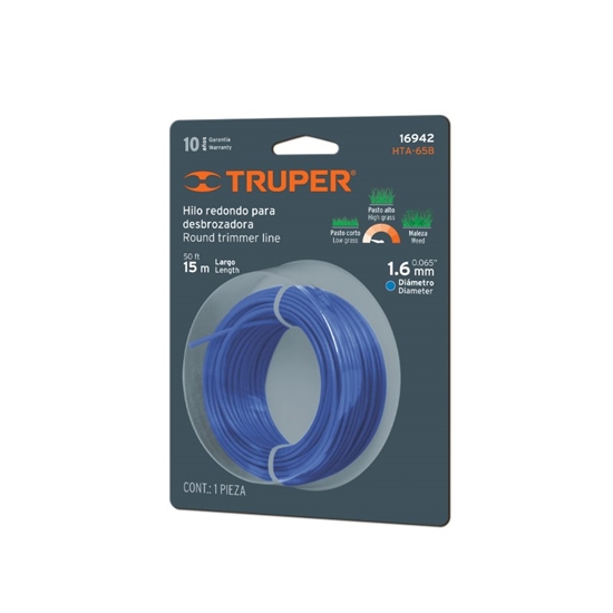 Picture of Aukla trimmerim Truper HTA-65B; 1,6 mm x 15 m