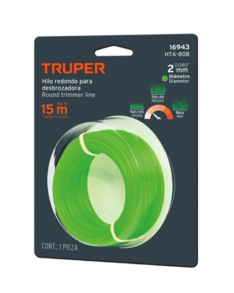 Picture of Aukla trimmerim Truper HTA-80B; 2,0 mm x 15 m