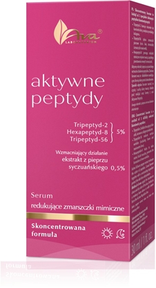 Изображение AVA LABORATORIUM_Aktywne Peptydy serum redukujce zmarsczkki mimiczne 30ml