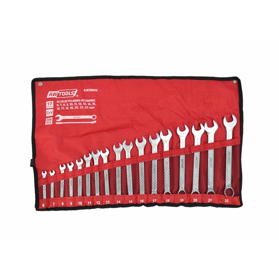 Picture of AWTools AW KLUCZ PASKO-OCZKOWY KPL.17szt./6mm-22mm